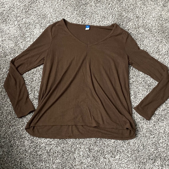 Old Navy Tops - Brown long sleeve Old Navy shirt